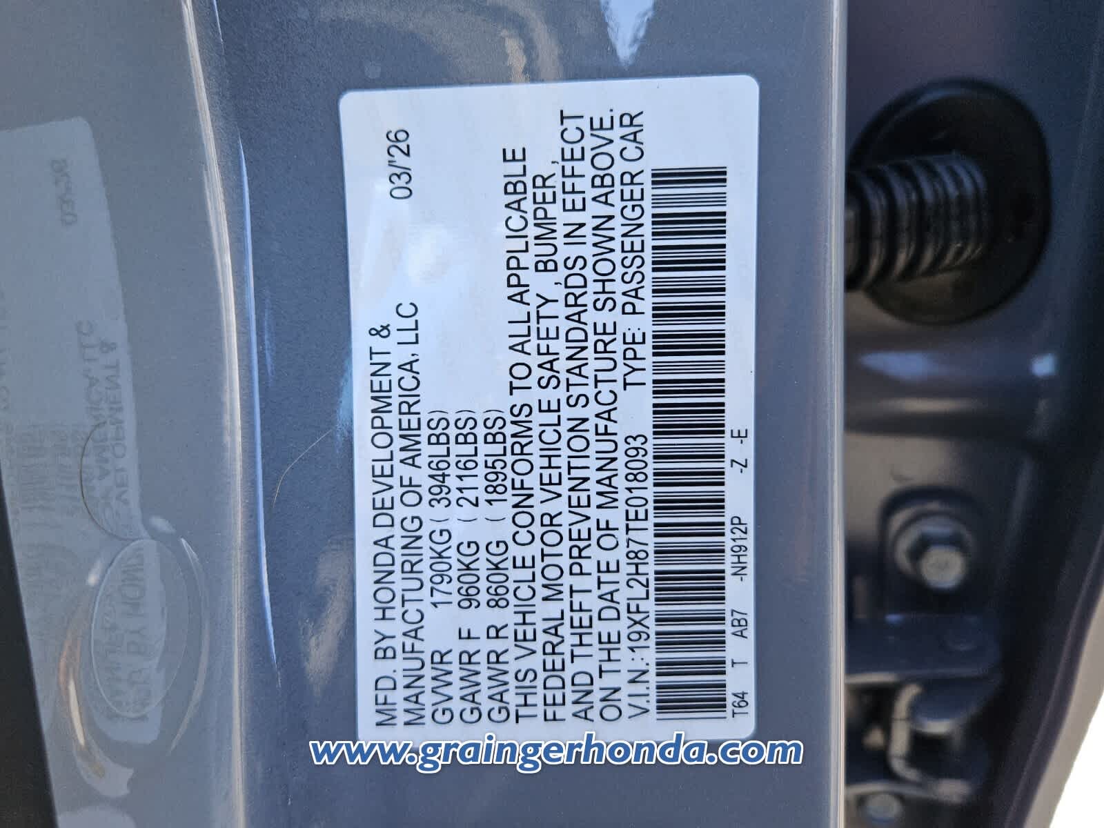 2026 Honda Civic Sport