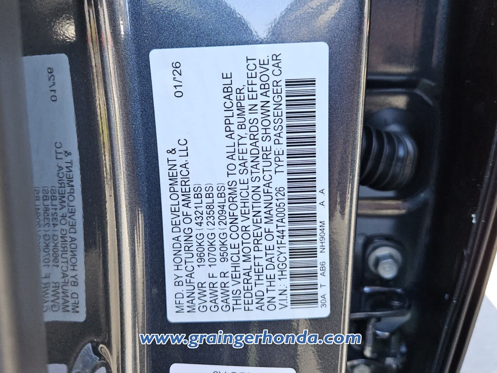 2026 Honda Accord SE