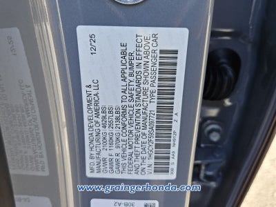 2025 Honda Accord Hybrid Sport