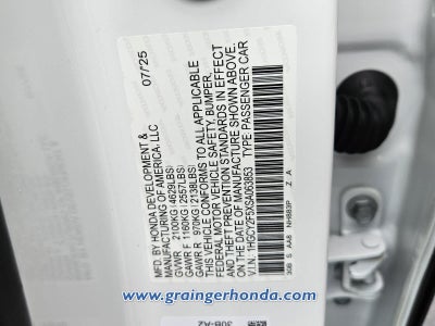 2025 Honda Accord Hybrid Sport