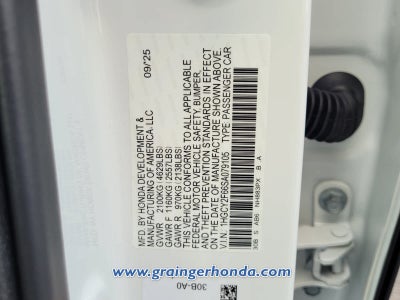 2025 Honda Accord Hybrid EX-L