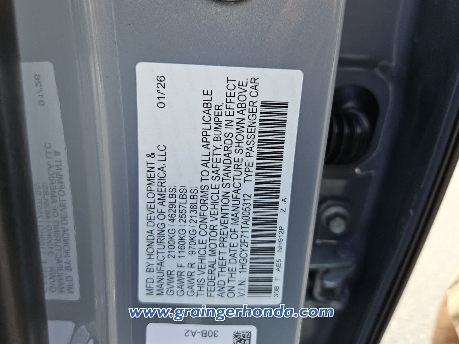 2026 Honda Accord Sport-L