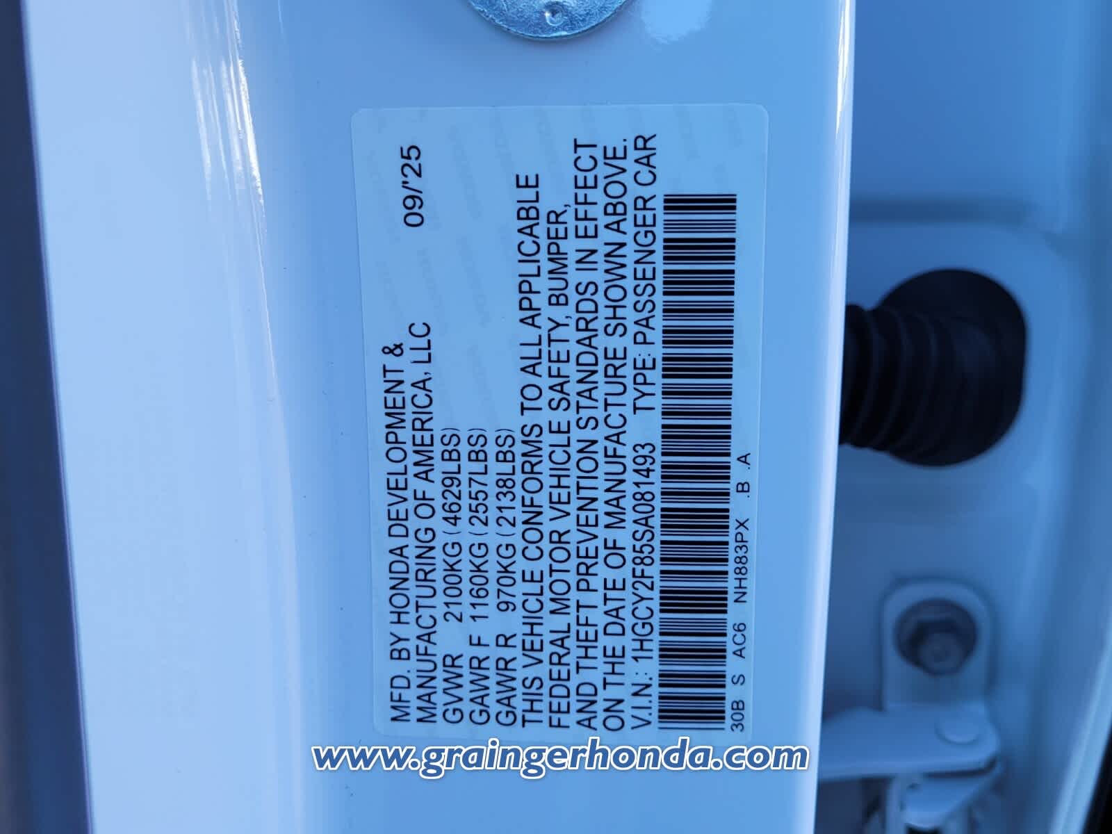 2025 Honda Accord Hybrid Touring