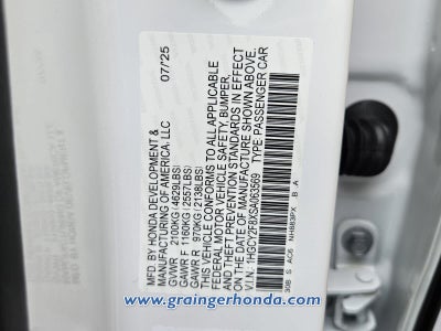 2025 Honda Accord Hybrid Touring