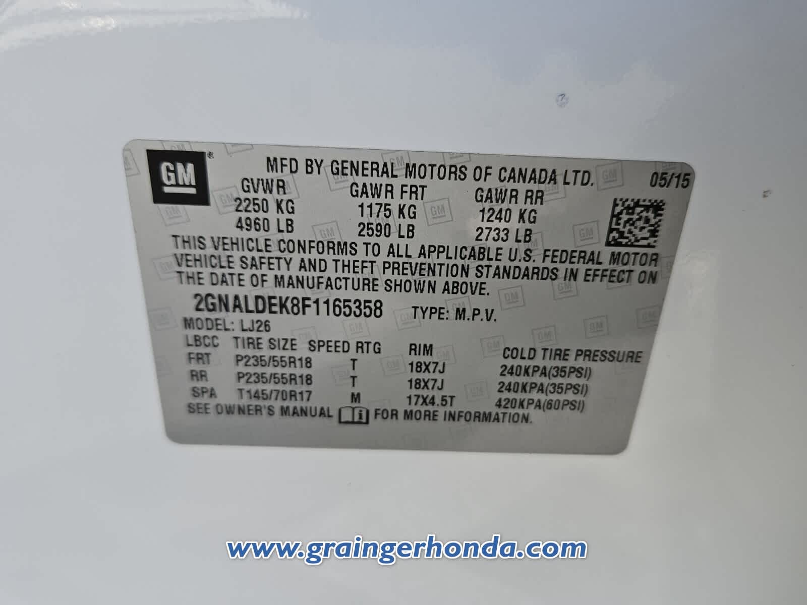 2015 Chevrolet Equinox LTZ