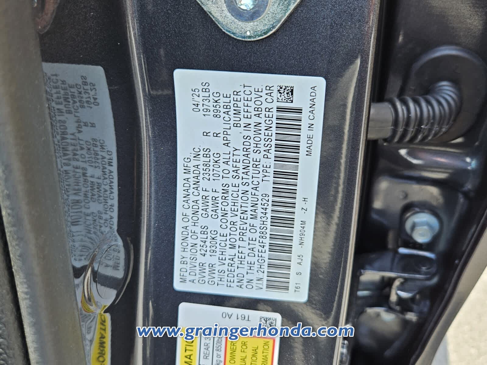 2025 Honda Civic Hybrid Sport Touring