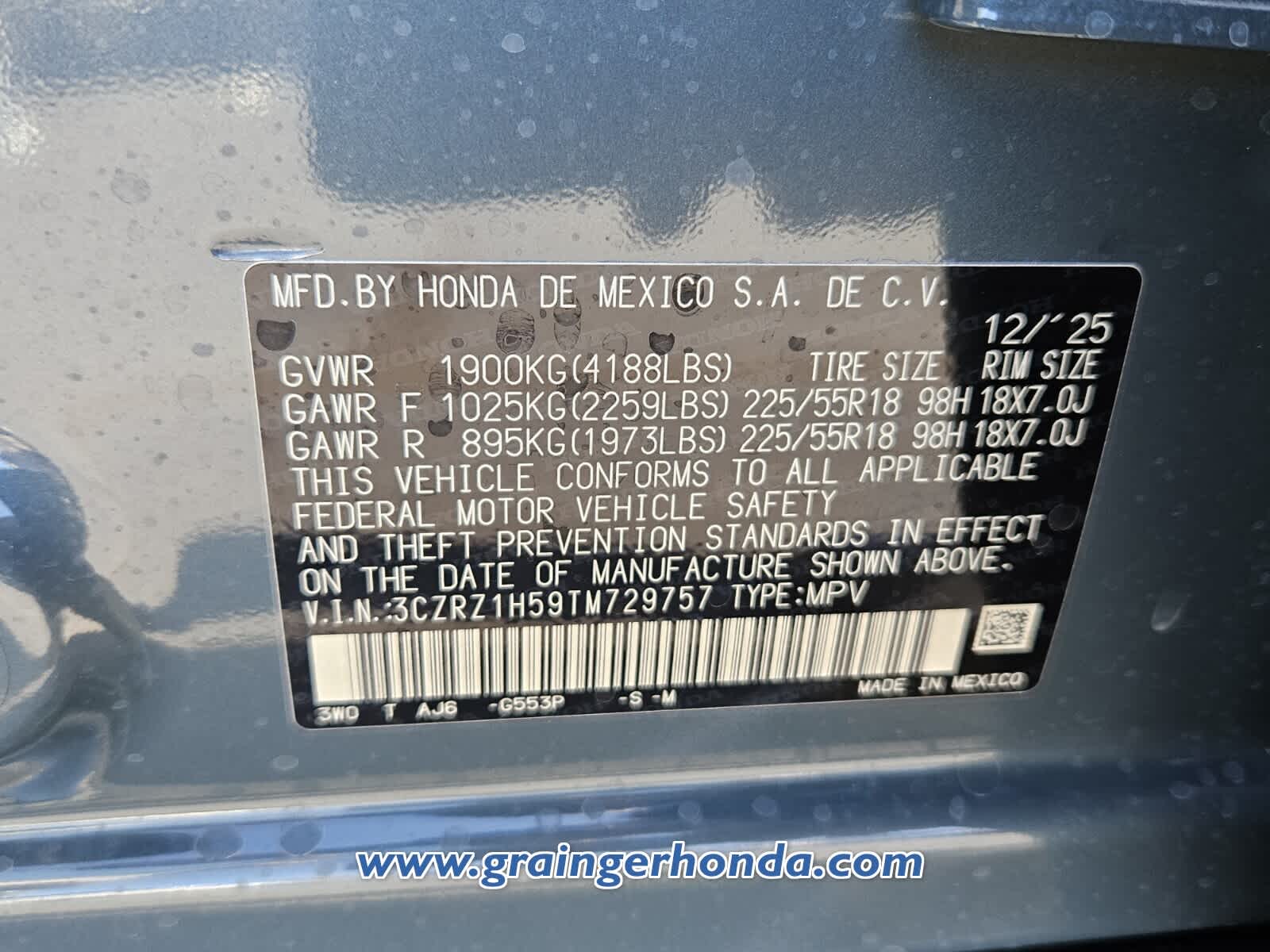 2026 Honda HR-V Sport