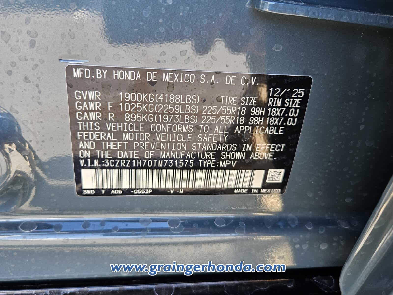 2026 Honda HR-V EX-L