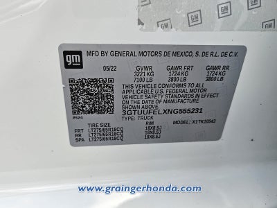 2022 GMC Sierra 1500 AT4X