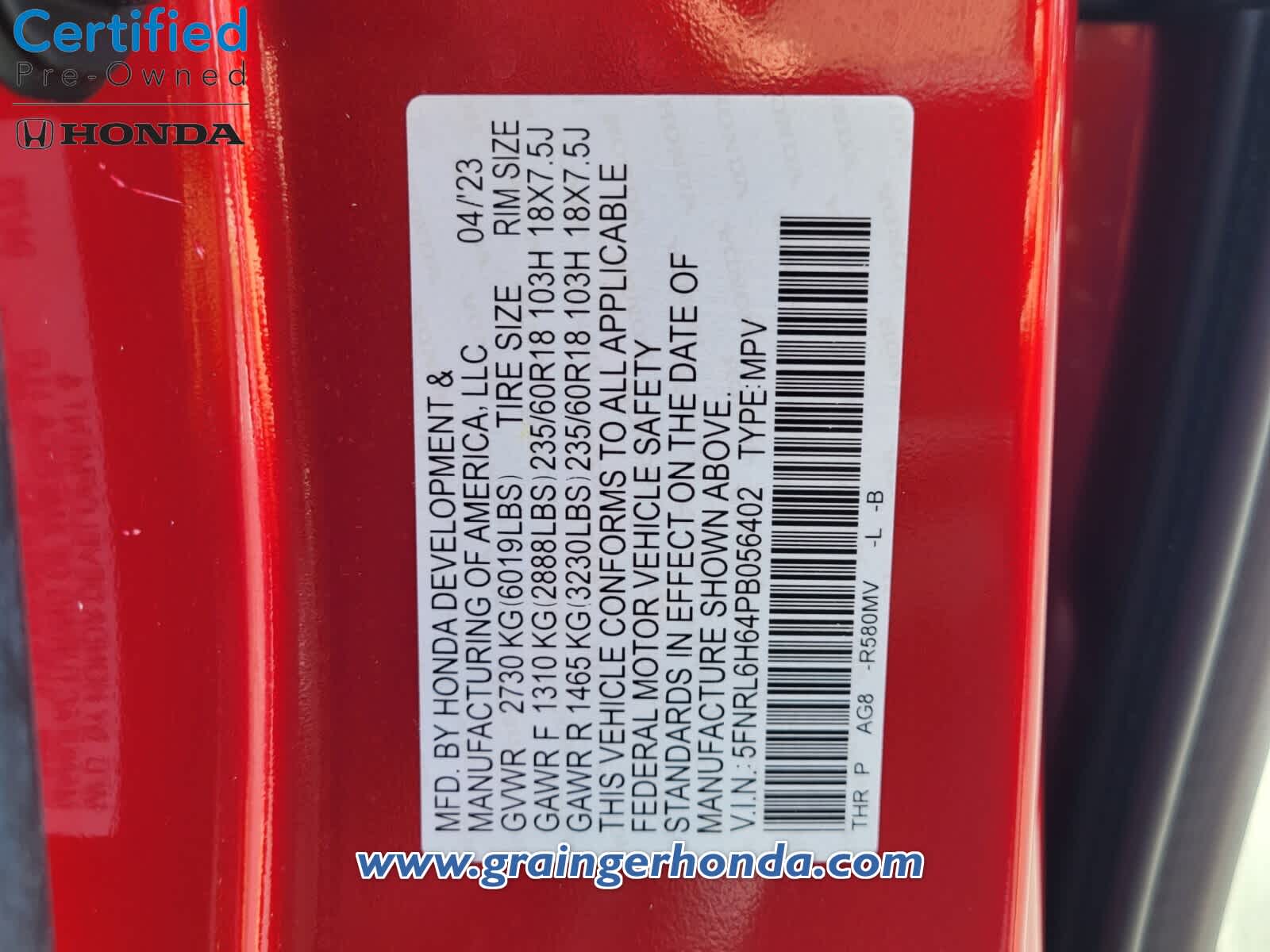 2023 Honda Odyssey EX-L