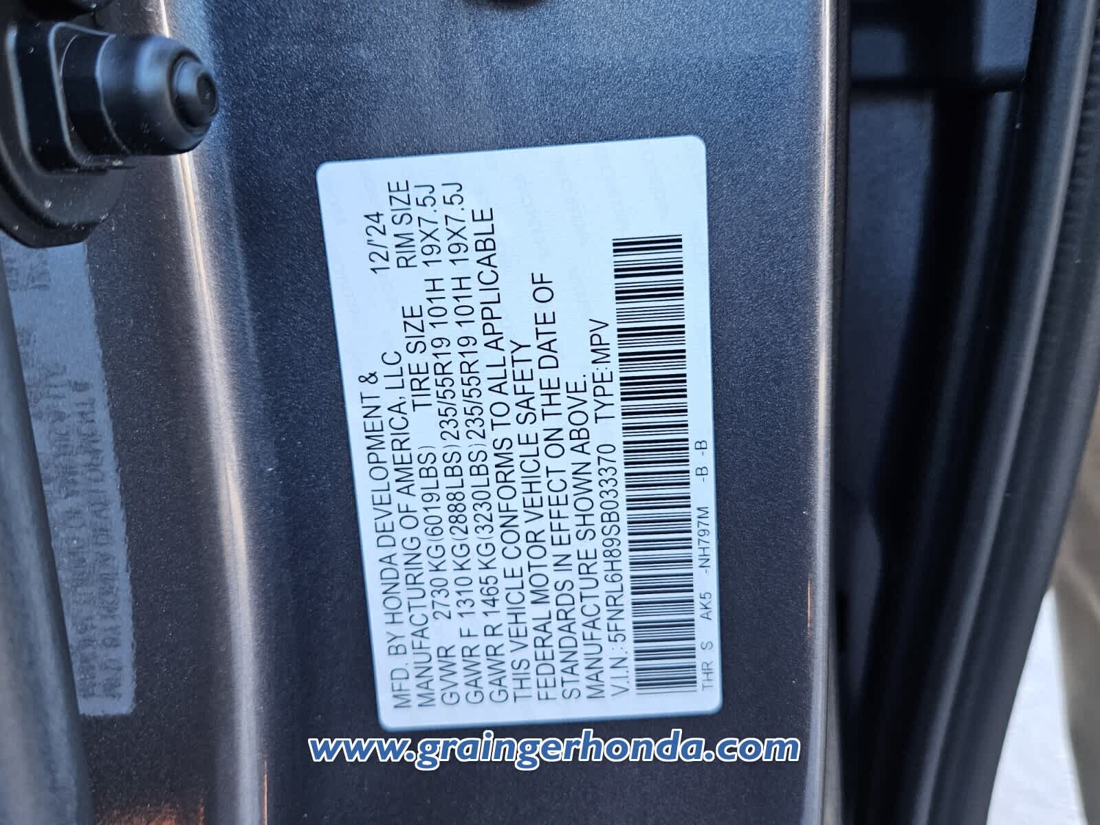 2025 Honda Odyssey Touring