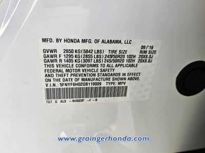 2016 Honda Pilot Elite