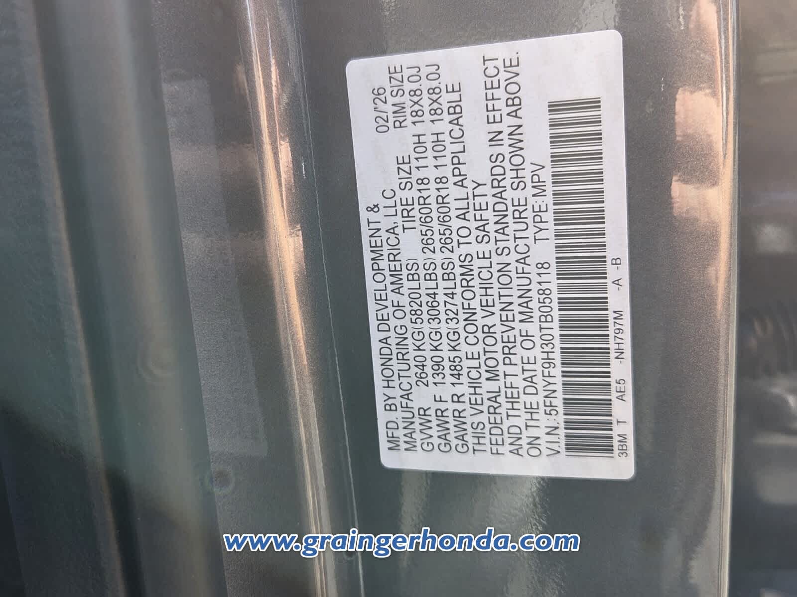 2026 Honda Passport RTL