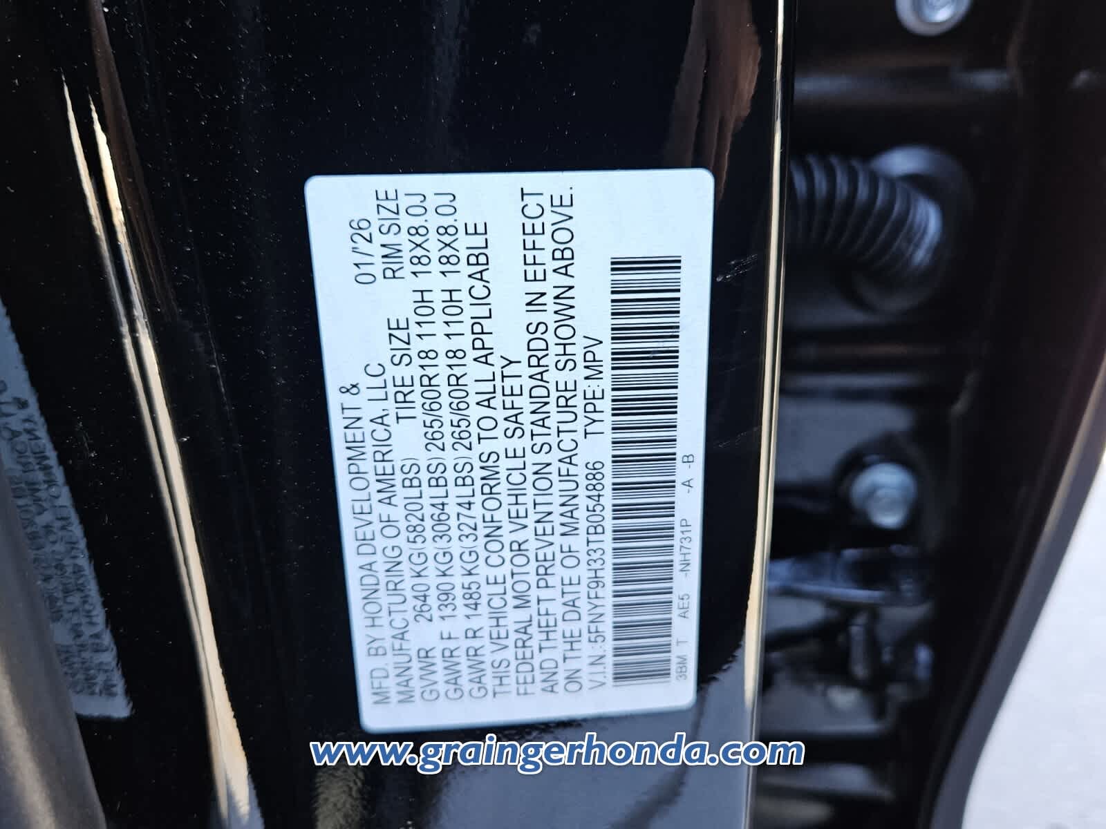 2026 Honda Passport RTL