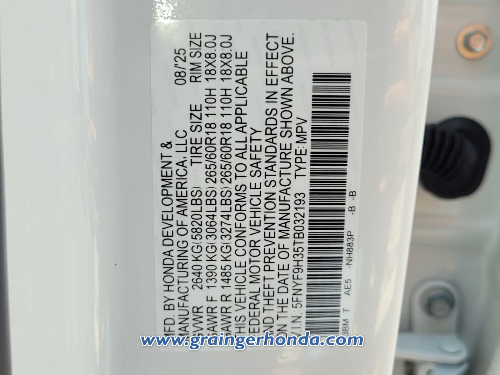 2026 Honda Passport RTL