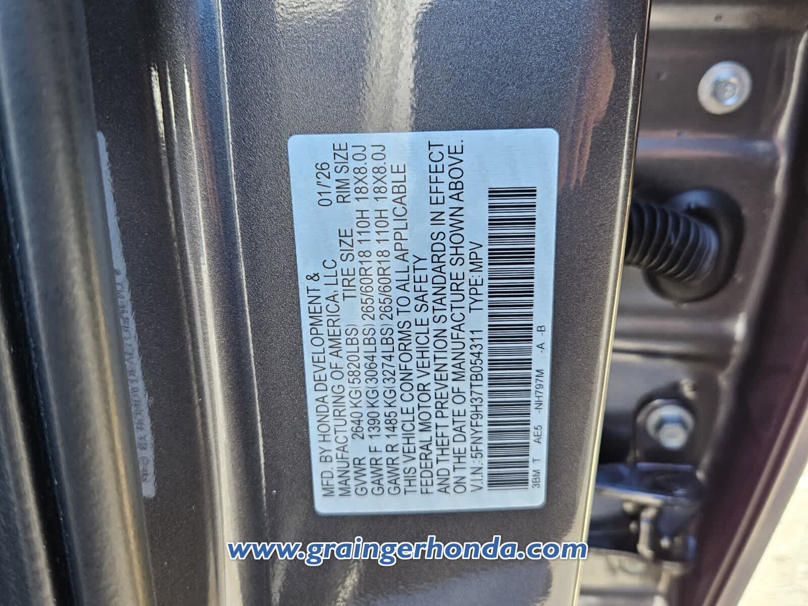 2026 Honda Passport RTL