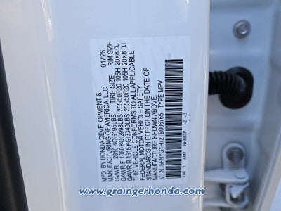 2026 Honda Pilot Touring