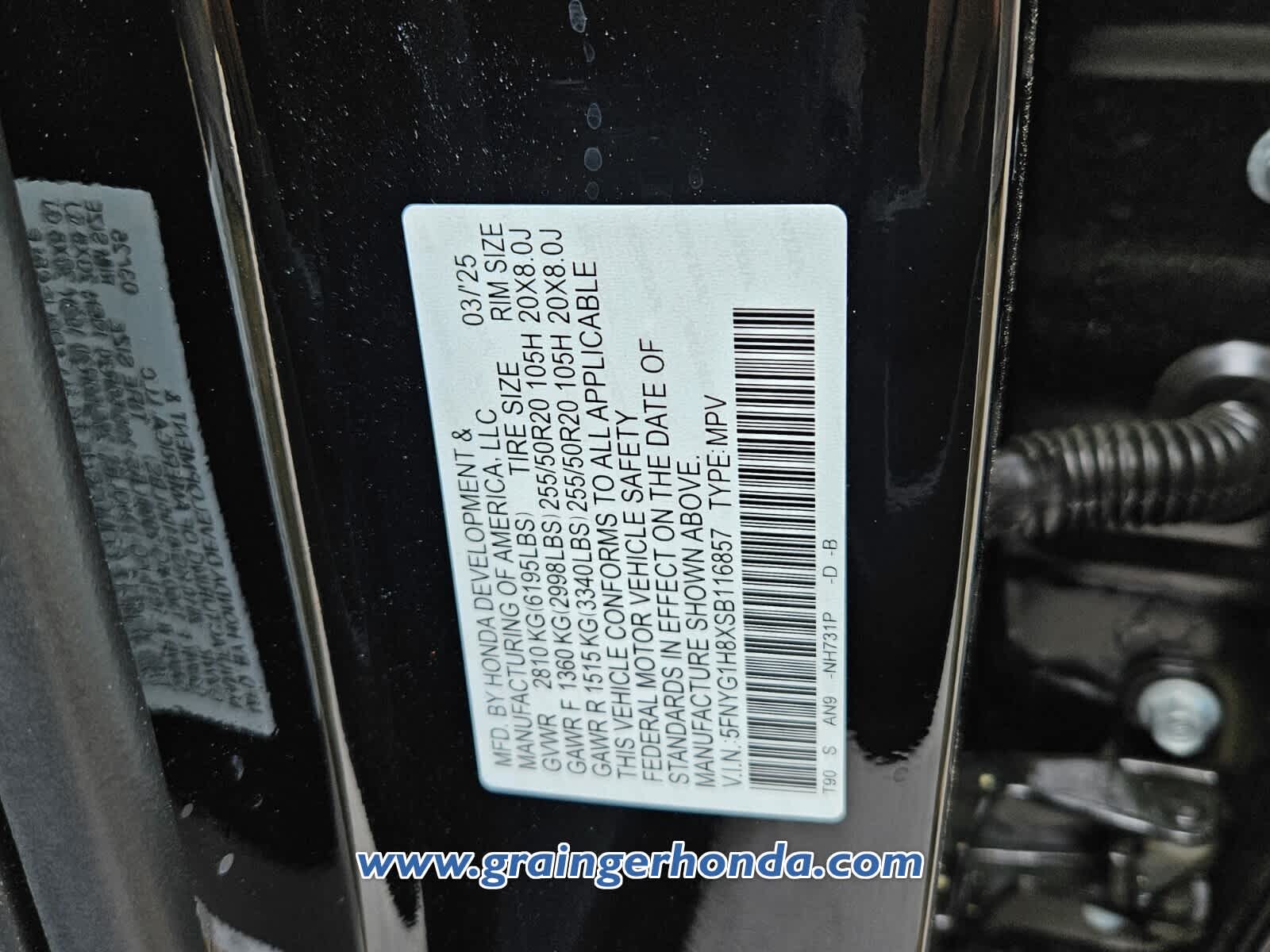 2025 Honda Pilot Elite