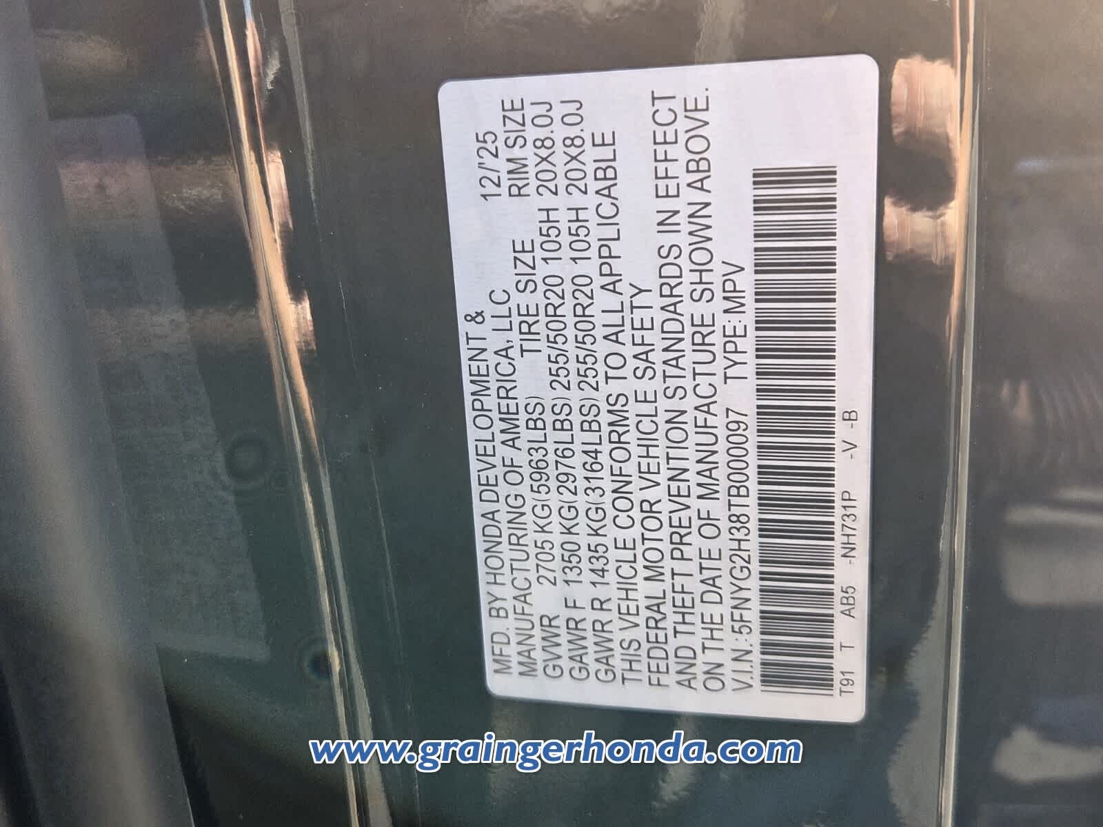 2026 Honda Pilot Sport