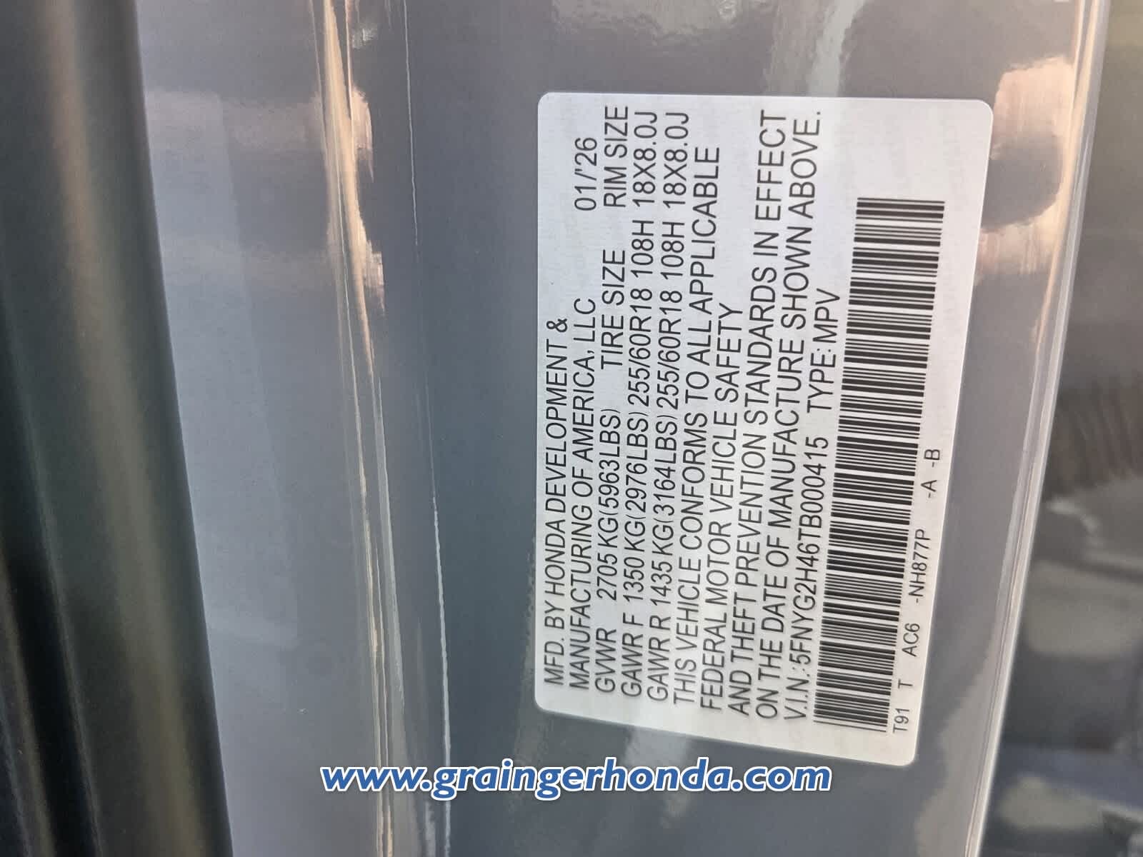 2026 Honda Pilot EX-L