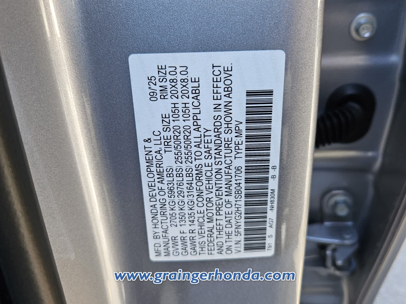 2025 Honda Pilot Touring+