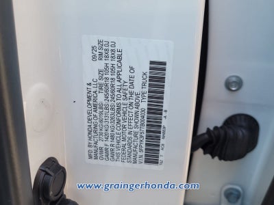 2026 Honda Ridgeline RTL