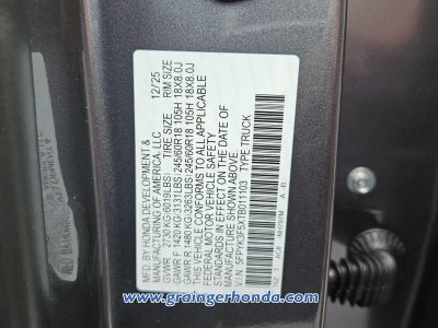 2026 Honda Ridgeline RTL