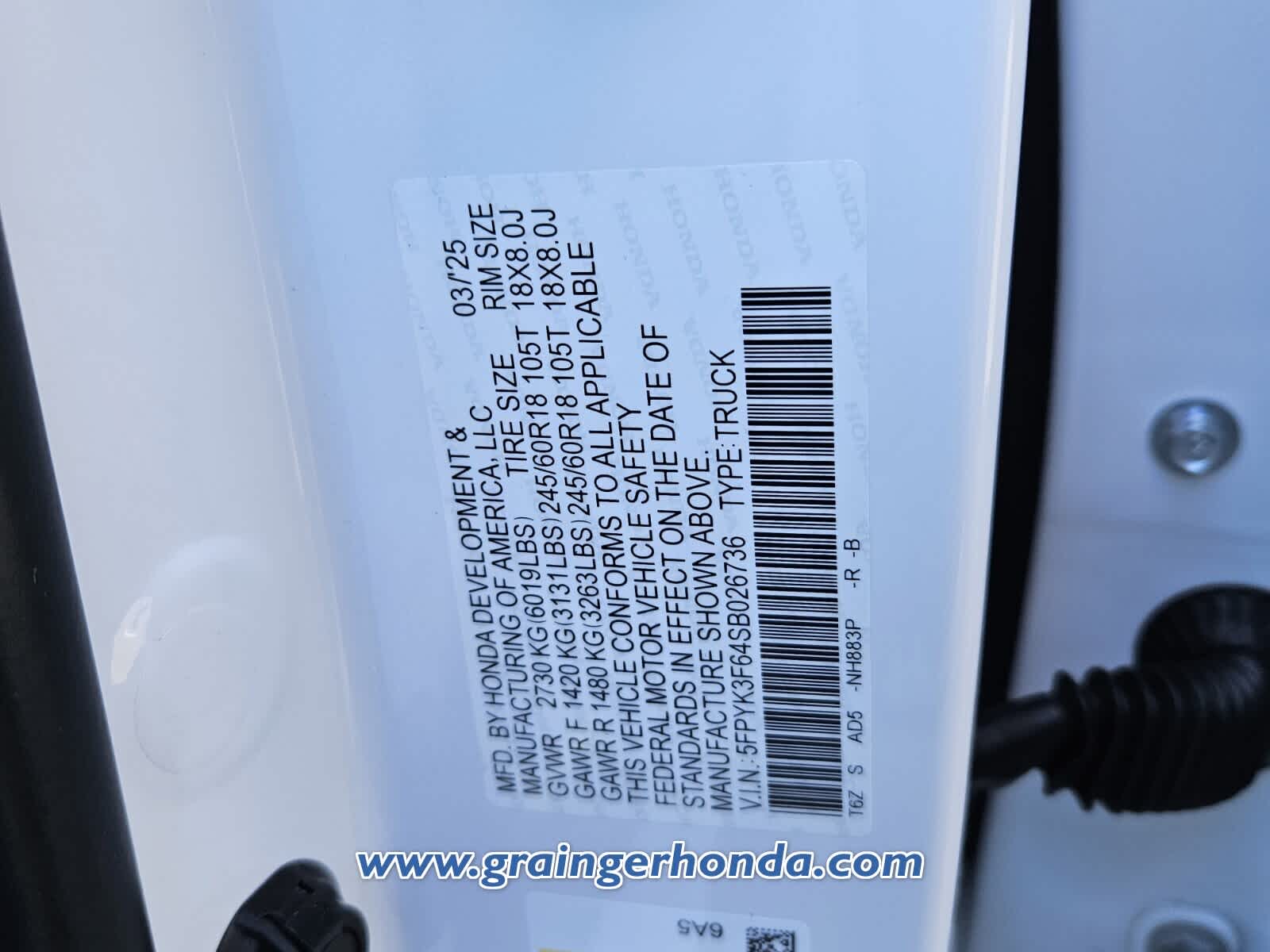 2025 Honda Ridgeline TrailSport