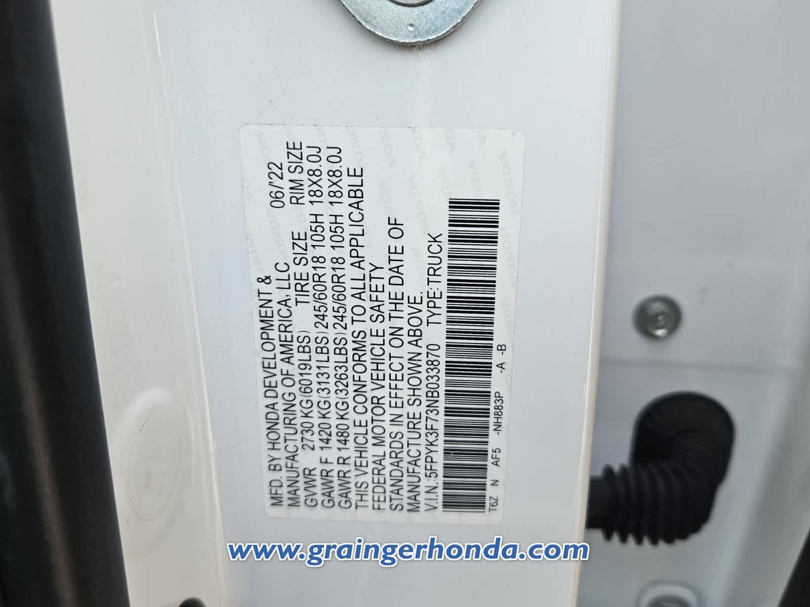 2022 Honda Ridgeline RTL-E