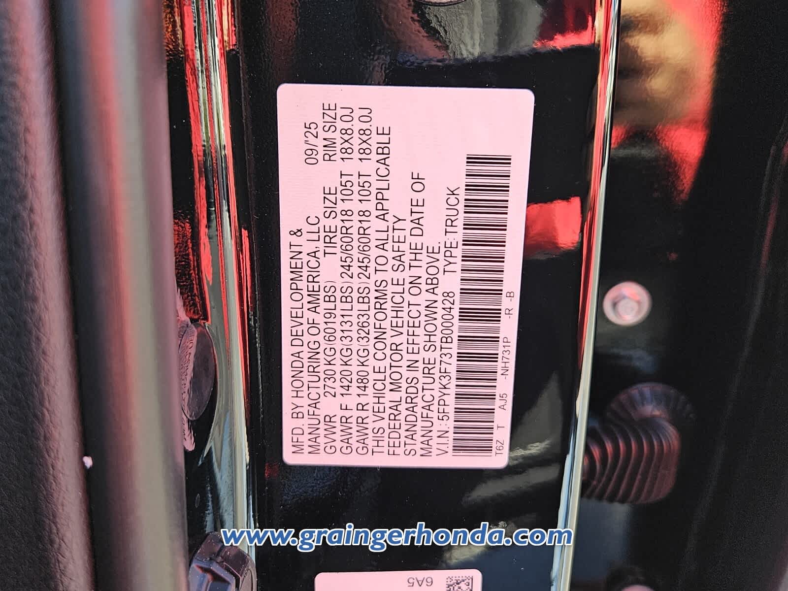 2026 Honda Ridgeline TrailSport+