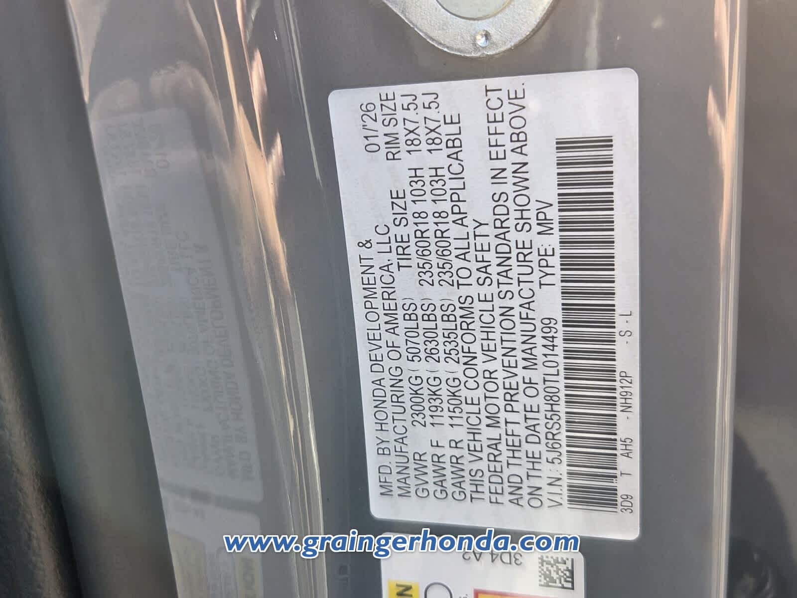 2026 Honda CR-V Hybrid Sport-L