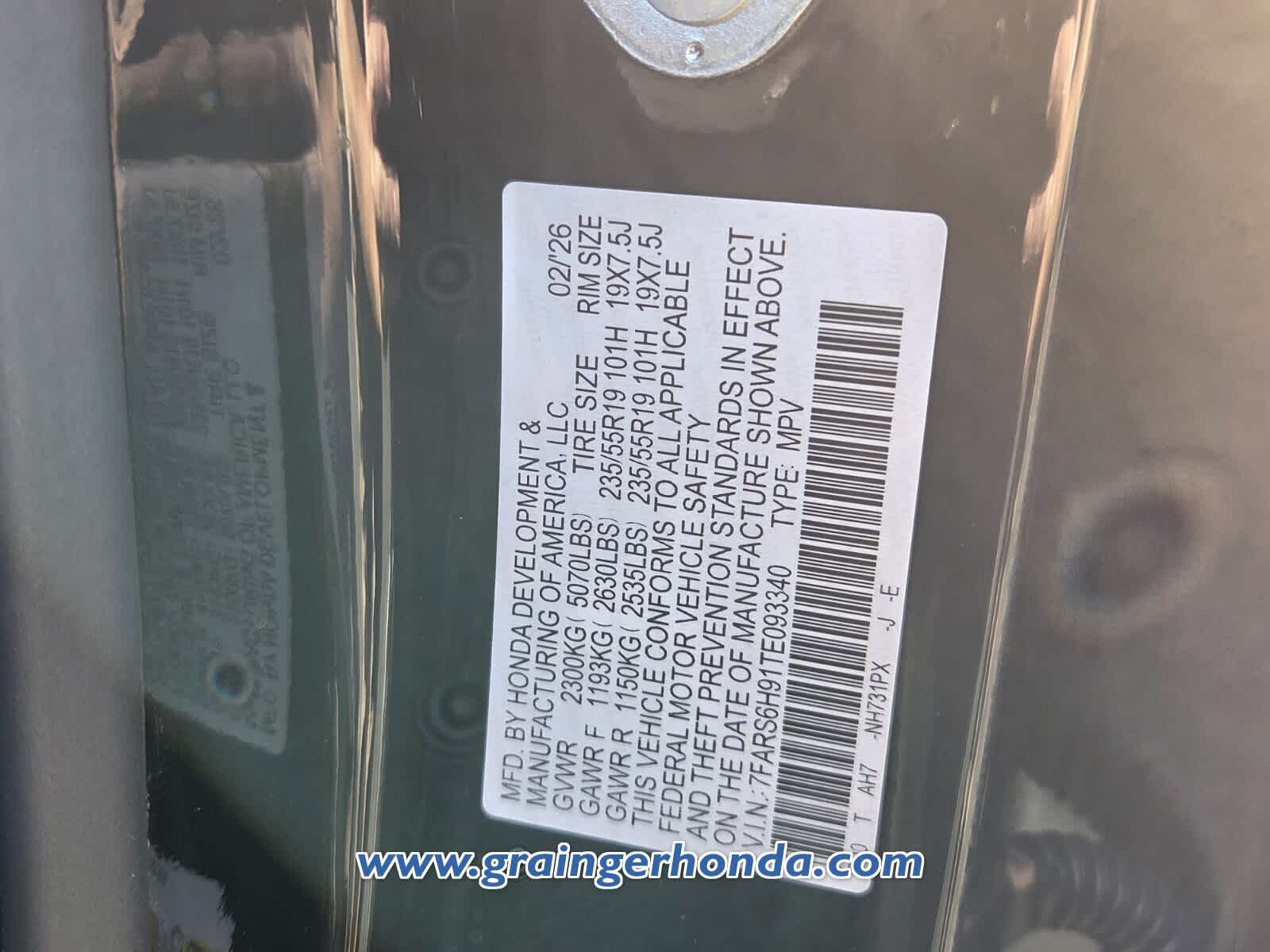 2026 Honda CR-V Hybrid Sport Touring