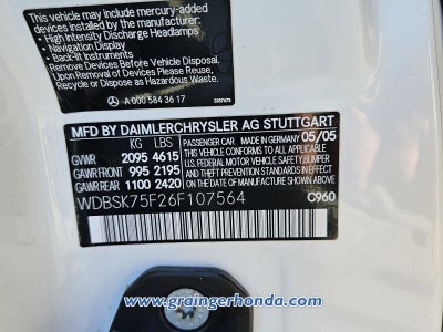 2006 Mercedes-Benz SL-Class 5.0L